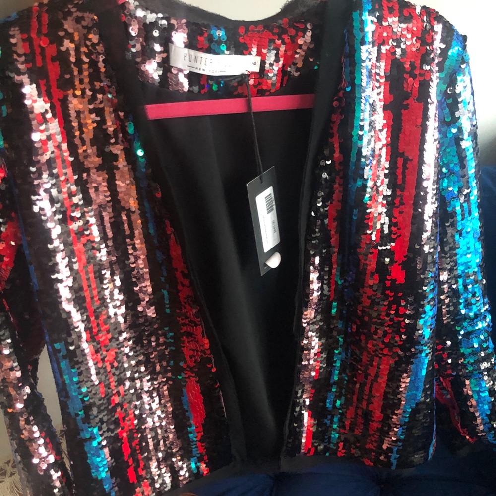 Hunter Bell Multicolor Sequin Jacket 6!